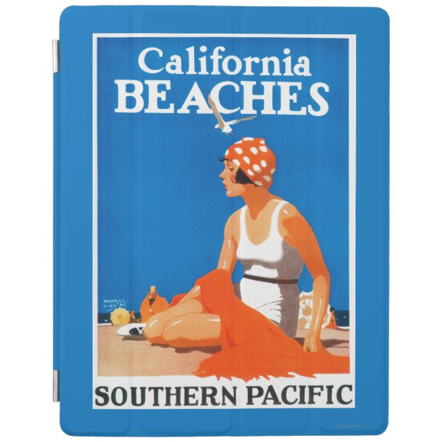 California Beaches Promotional Poster iPad Smart Cover (Front)