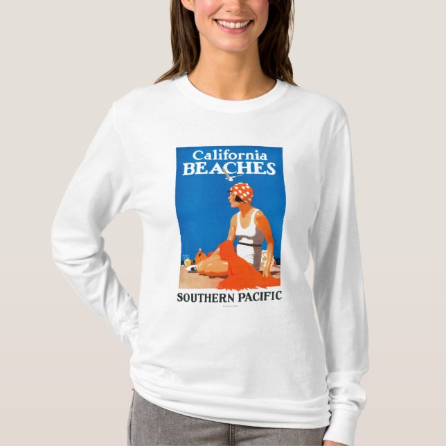 California Beaches Promotional Poster T-Shirt (Front)