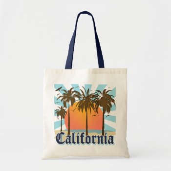 California Beaches Sunset Tote Bag by IslandVintage at Zazzle