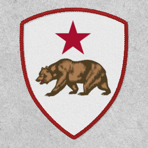 California Bear and Star Patch