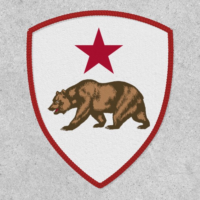 California Bear and Star Patch (Front)