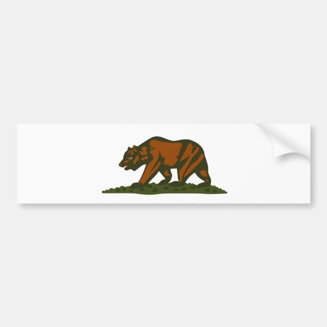 California Bear Bumper Sticker (Front)