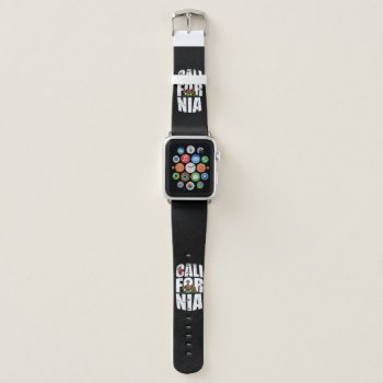 California Bear Flag Apple Watch Band by jahwil at Zazzle