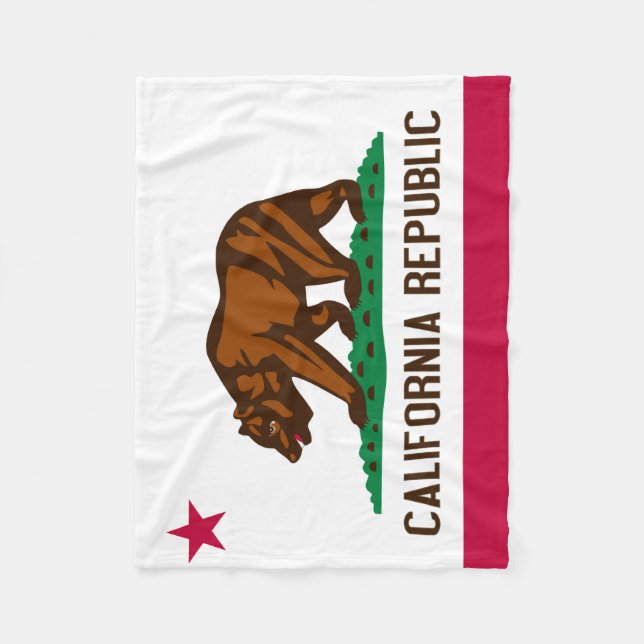 California Bear Flag Blanket (Front)