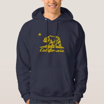 California Bear Flag Design Hoodie by RobotFace at Zazzle