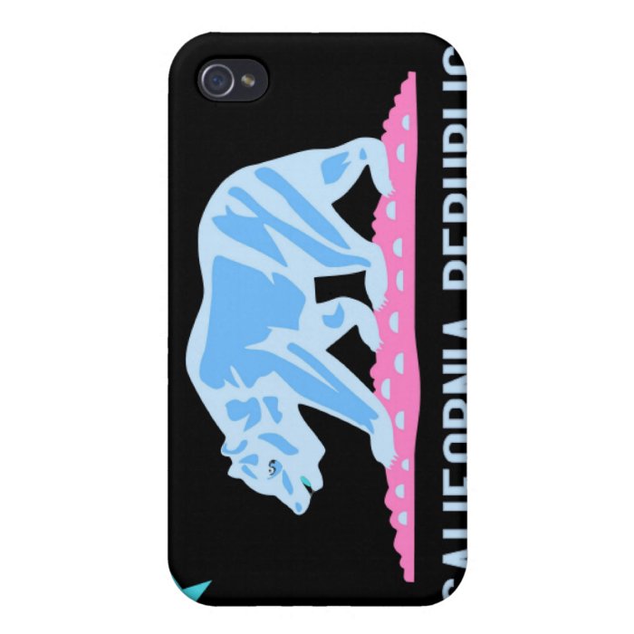 California Bear Flag Republic   iPhone Case Covers For iPhone 4