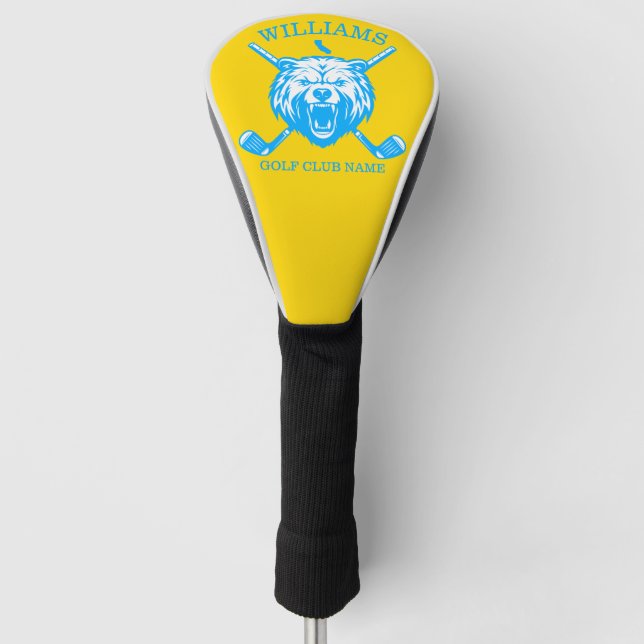 California Bear Golf Club Player Name Head Cover (Front)
