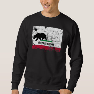 California Bear Is Moving To Montana Walking Away Sweatshirt