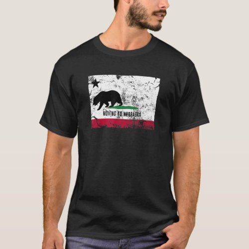 California Bear Is Moving To Nebraska  Walking Awa T_Shirt