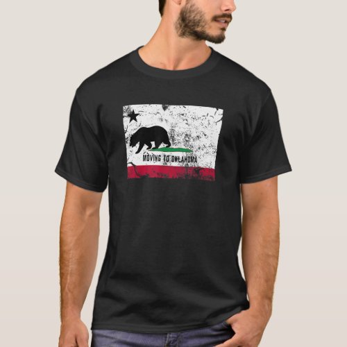 California Bear Is Moving To Oklahoma  Walking Awa T_Shirt