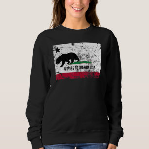 California Bear Is Moving To Washington  Walking A Sweatshirt