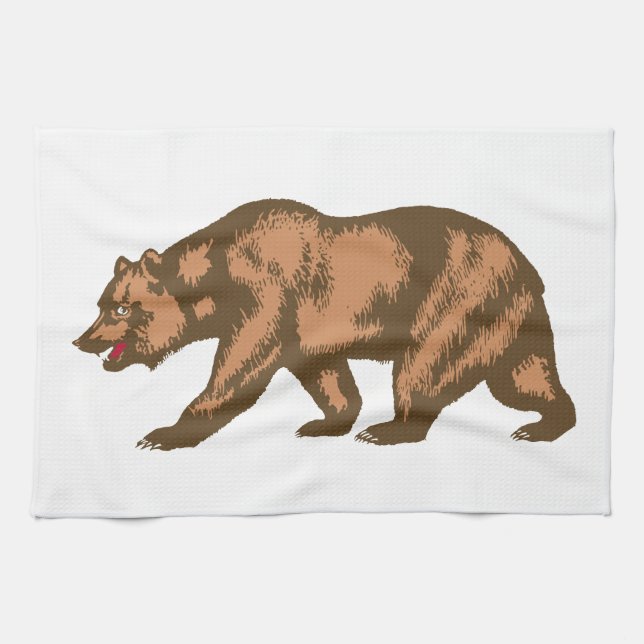 California Bear Towel (Horizontal)