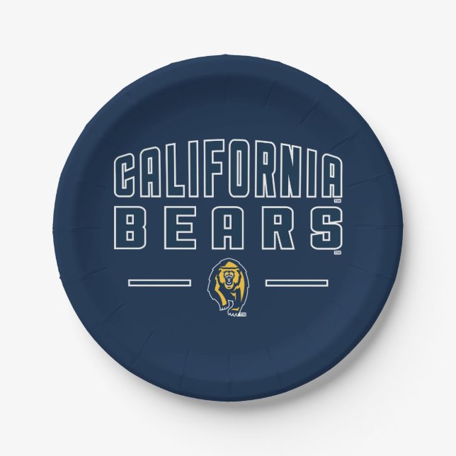 California Bears | Cal Berkeley 5 Paper Plates (Front)