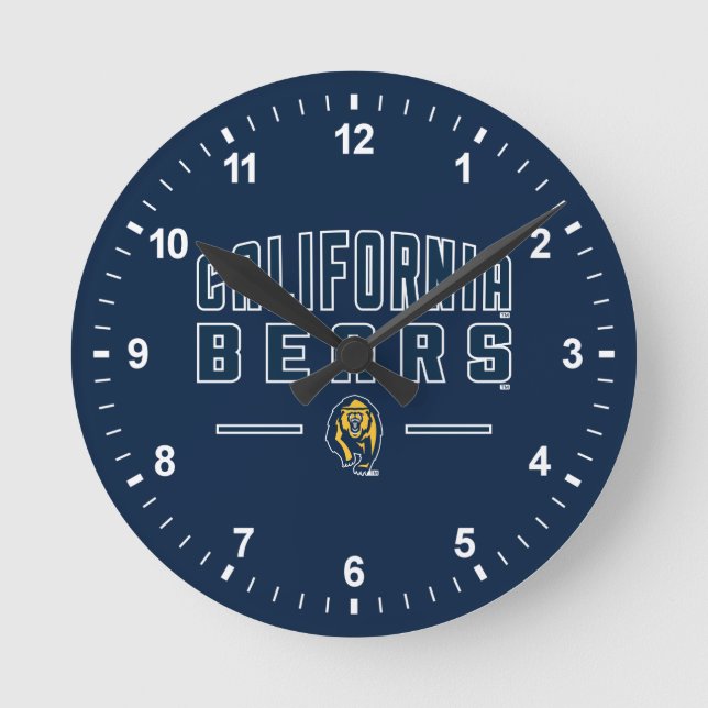 California Bears | Cal Berkeley 5 Round Clock (Front)