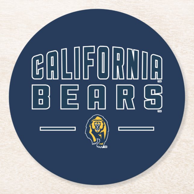 California Bears | Cal Berkeley 5 Round Paper Coaster (Front)