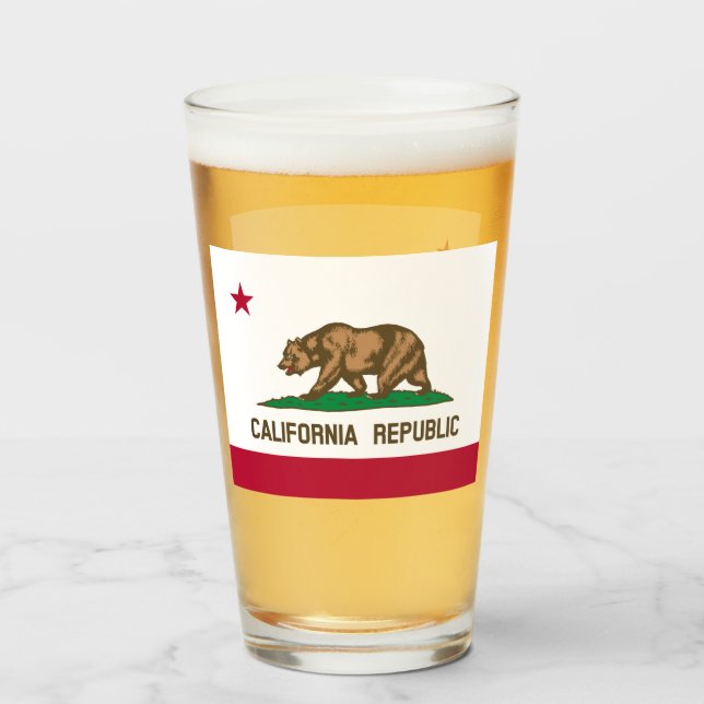 CALIFORNIA BEER GLASS (Front Filled)