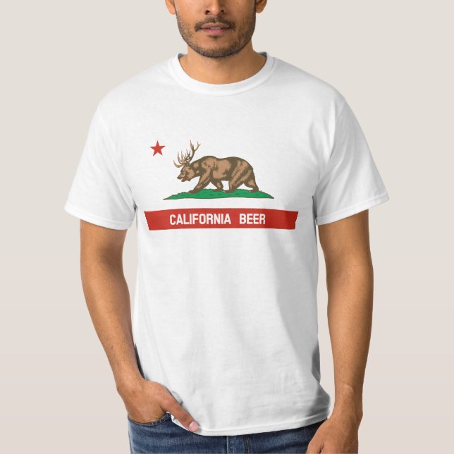 California Beer State Flag T-shirt (Front)