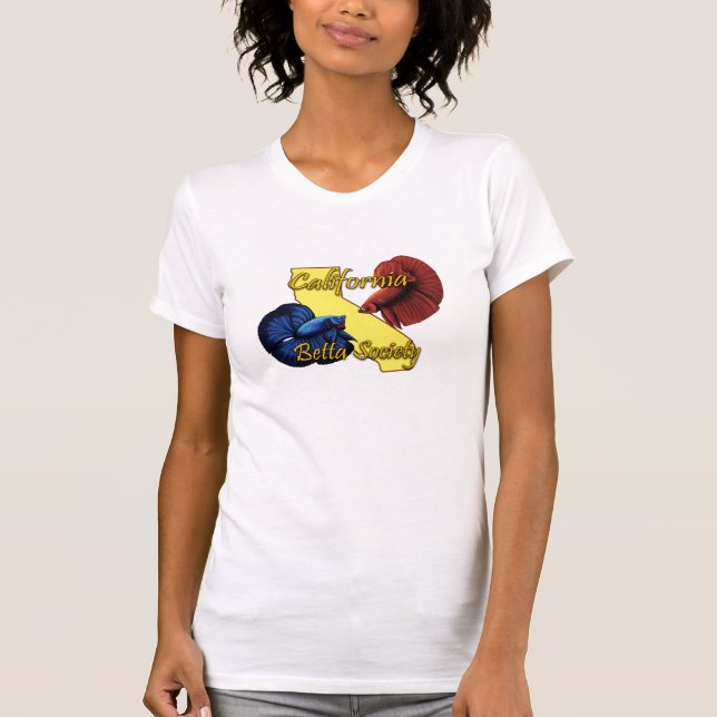 California Betta Society Ladies Scoop Neck T-Shirt (Front)