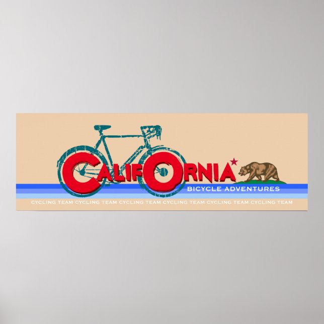 California bike adventures poster (Front)