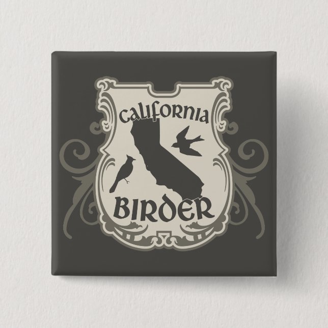 California Birder Button (Front)