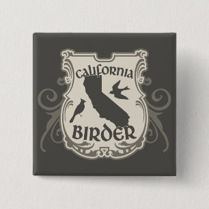 California Birder Button