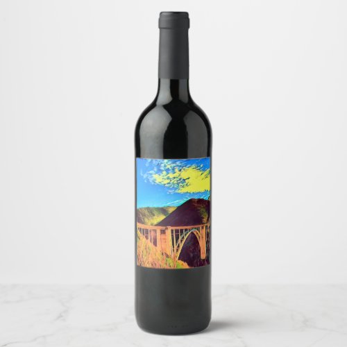 California _ BIXBY CREEK _ Bridge Wine Label
