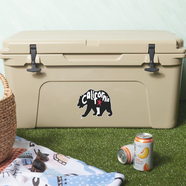 California Black Bear  Sticker (Cooler)