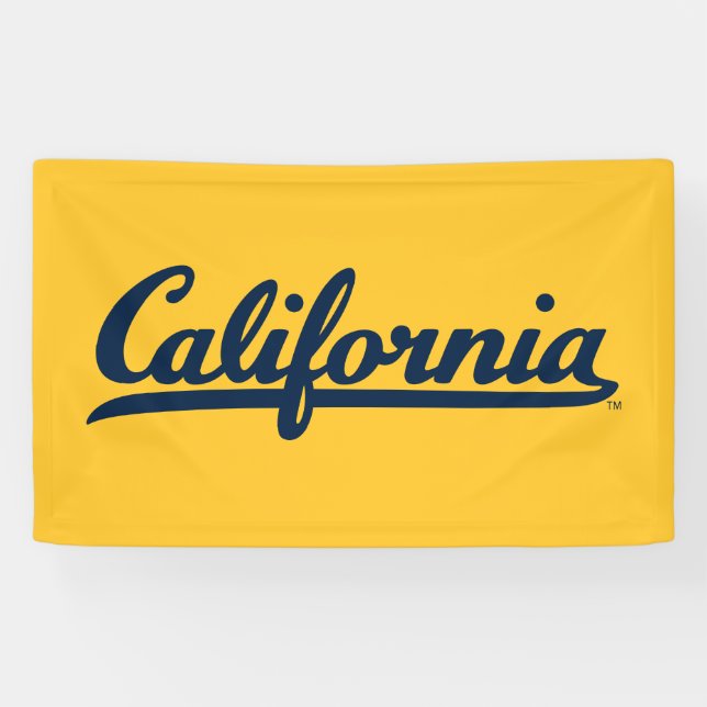 California Blue Script Banner (Horizontal)