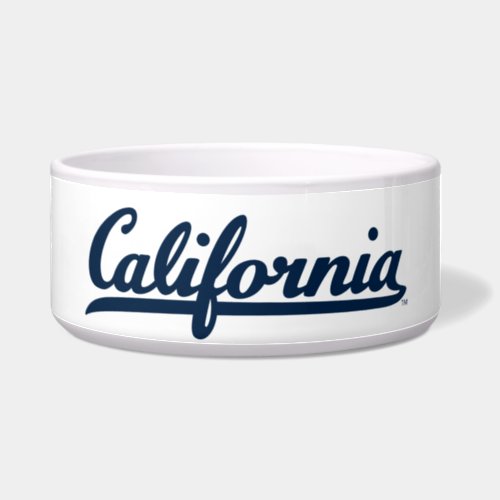 California Blue Script Bowl