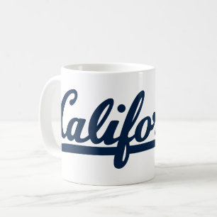 California Blue Script Coffee Mug