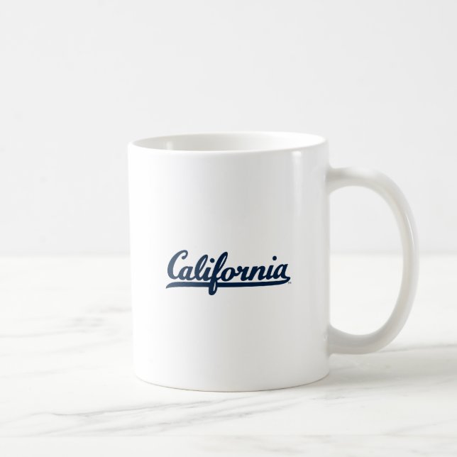 California Blue Script Coffee Mug (Right)