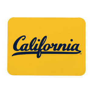 California Blue Script Magnet