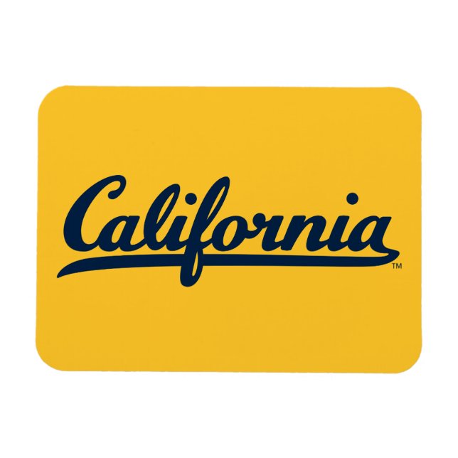 California Blue Script Magnet (Horizontal)