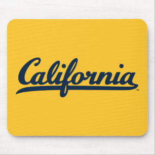 California Blue Script Mouse Pad