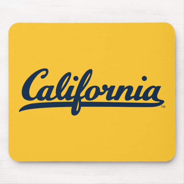 California Blue Script Mouse Pad (Front)