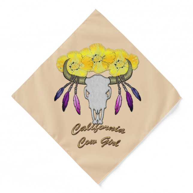 California Boho Cowgirl Bandana (Front)