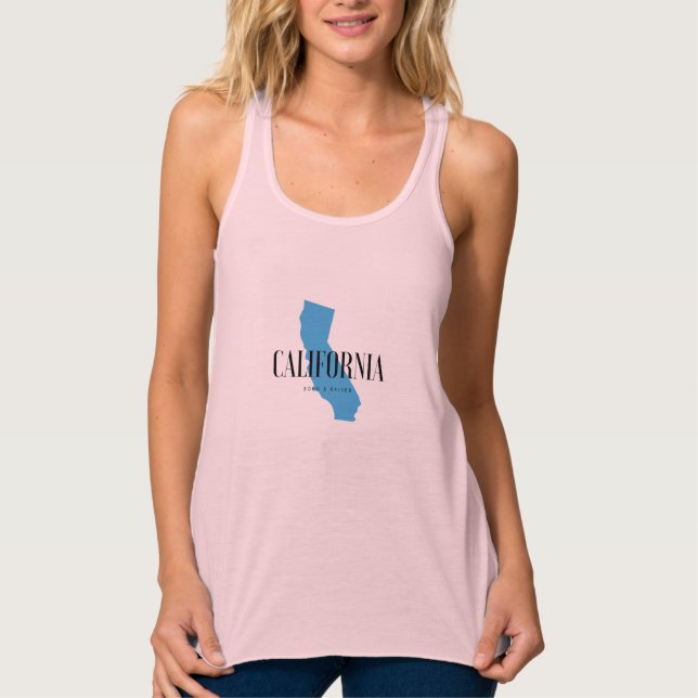 California Born & Raised Tank Top (Front)