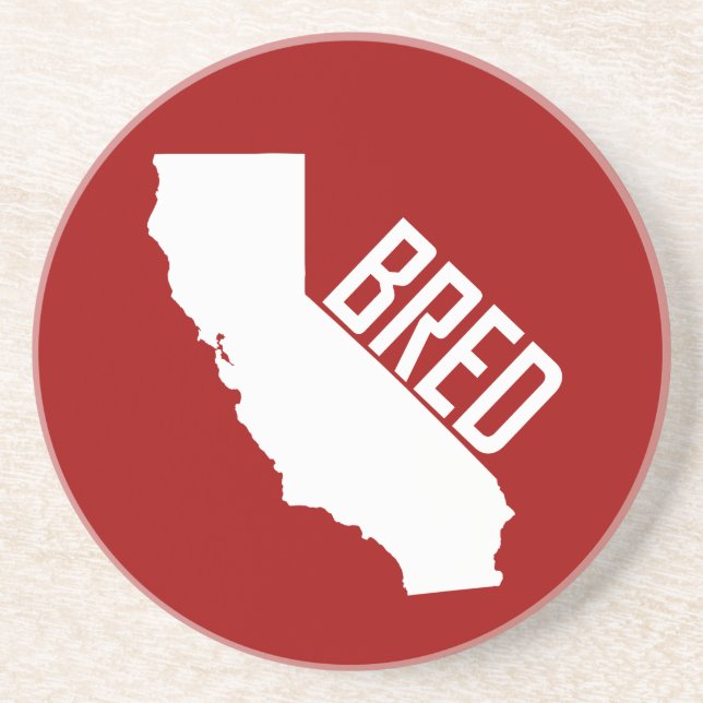 California Bred Drink Coaster (Front)