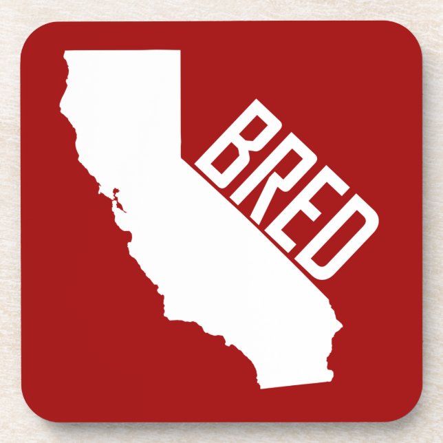California Bred Drink Coaster (Front)