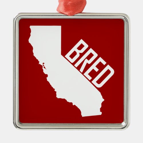 California Bred Metal Ornament