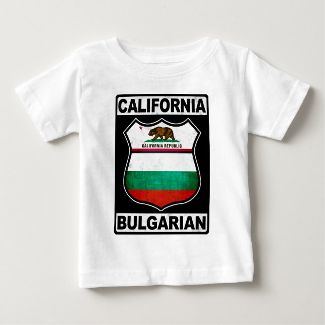 California Bulgarian American Baby T-Shirt (Front)