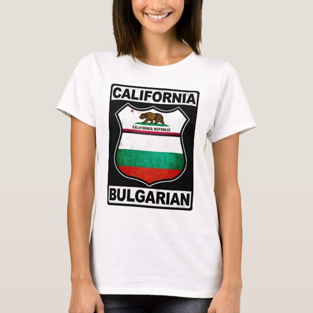 California Bulgarian American Heritage T-Shirt (Front)