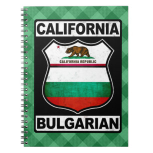 California Bulgarian American Notepad Notebook