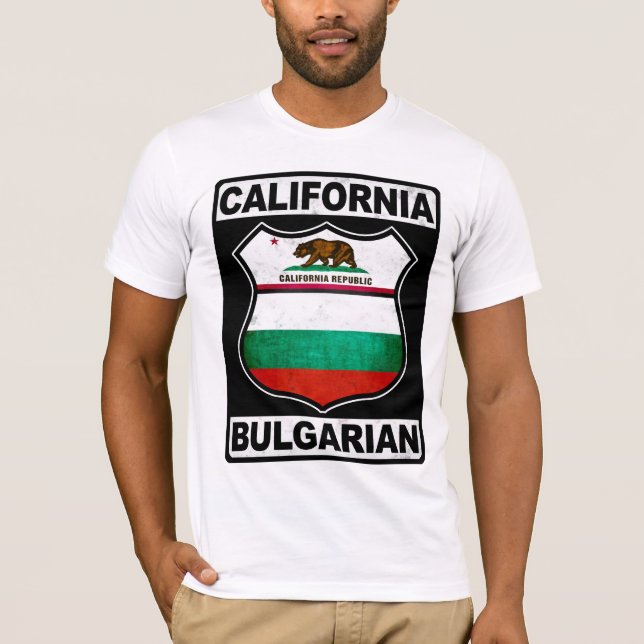 California Bulgarian American T-Shirt (Front)
