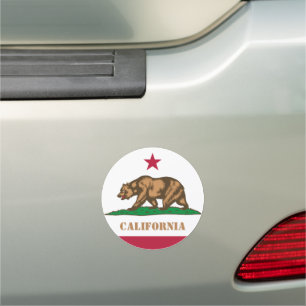 California Bumper Sticker & California, Flag /USA Car Magnet