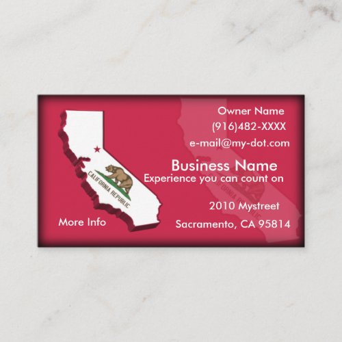 California Business Card Templates