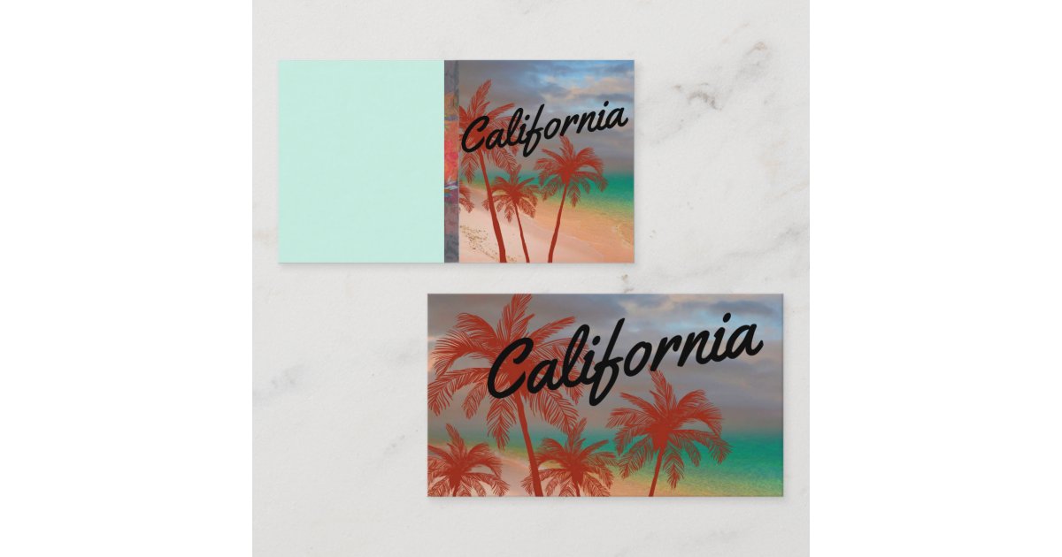 California Business Card Zazzle
