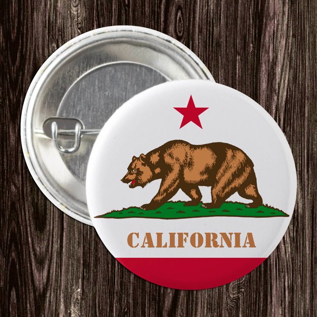 California button, patriotic Californian Flag Button (Creator Uploaded)