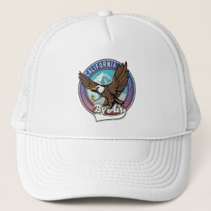 California By Air travel patch Trucker Hat