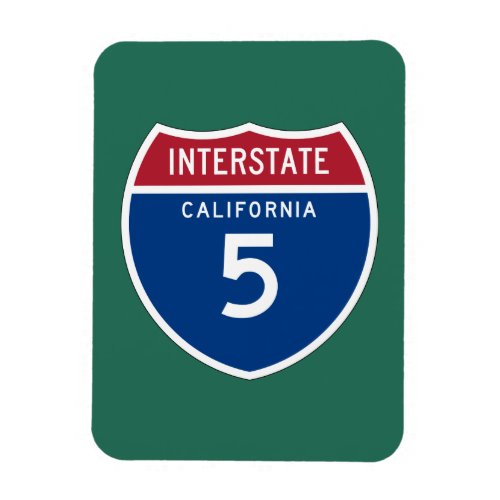California CA I_5 Interstate Highway Shield _ Magnet